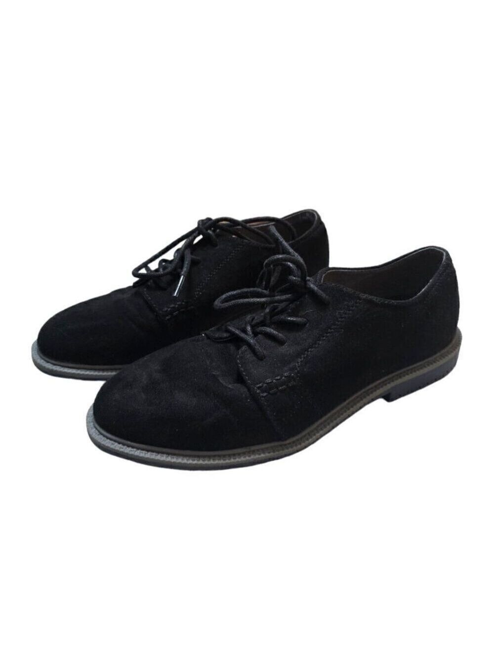 Tommy Hilfiger Boys Black Michael Derby Dress Shoes Sz 2